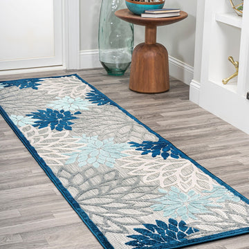 Minori Floral High-low Area Rug